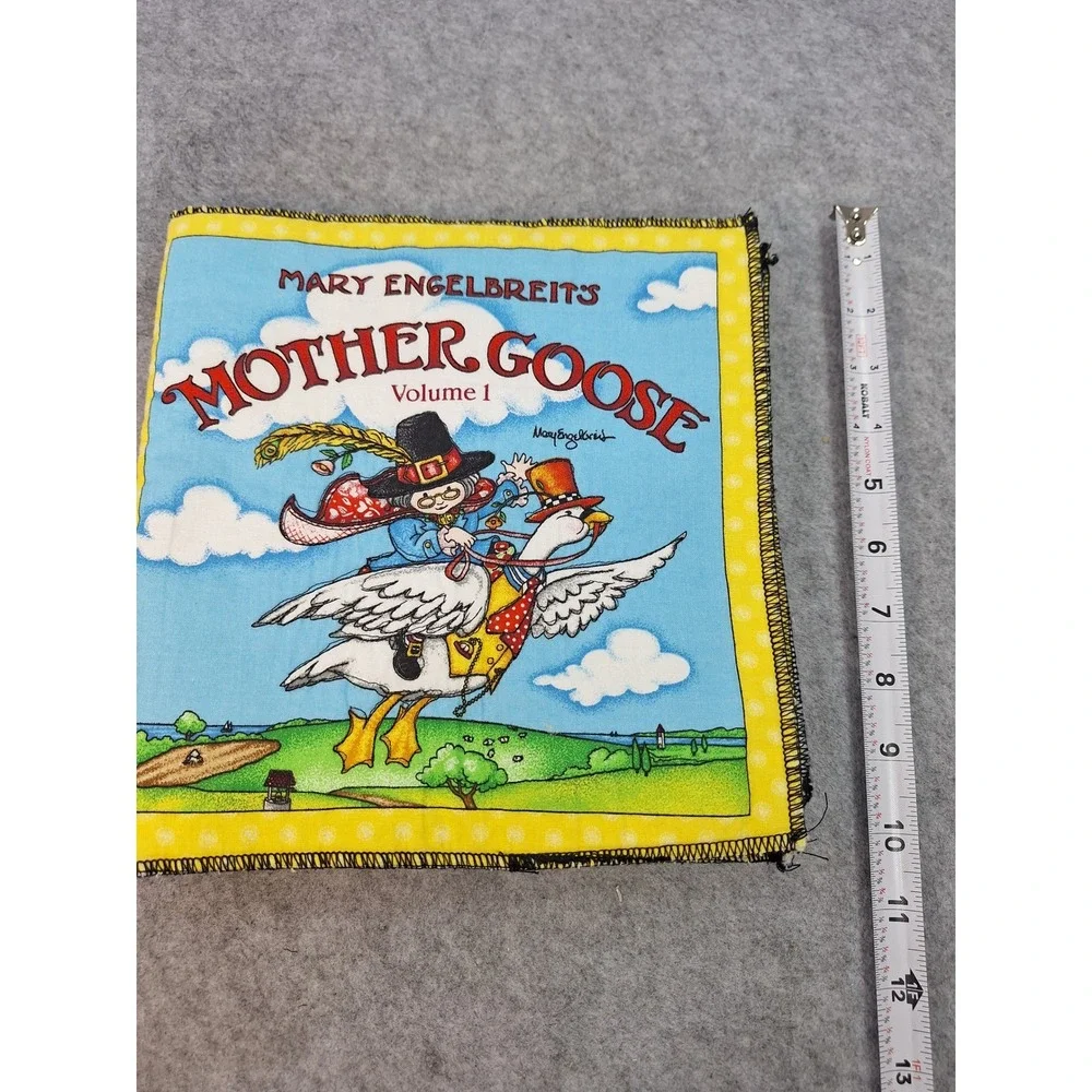 Mary Engelbreit Mother Goose Volume 1 Fabric Cloth Book Nursery Rhymes Handmade